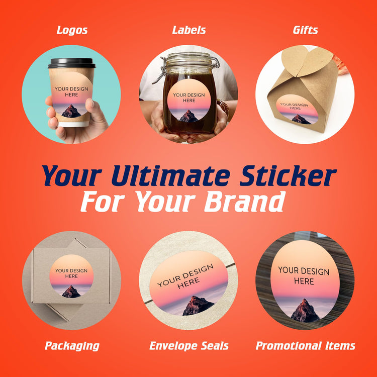 100 Custom Vinyl Stickers (100 Count)