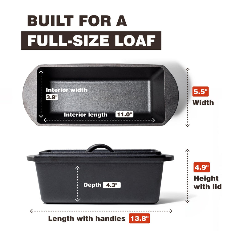 Cast Iron Bread Pan With Lid