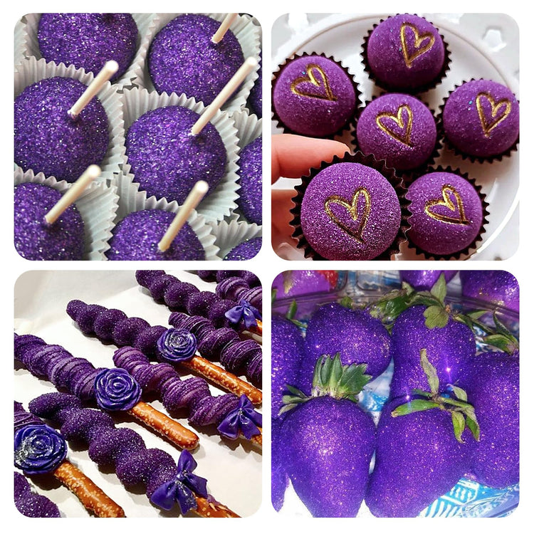 Purple Edible Glitter Spray