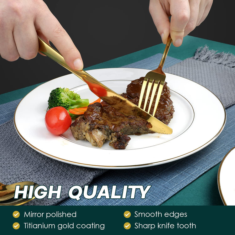 Gold Silverware Set (6 Count)
