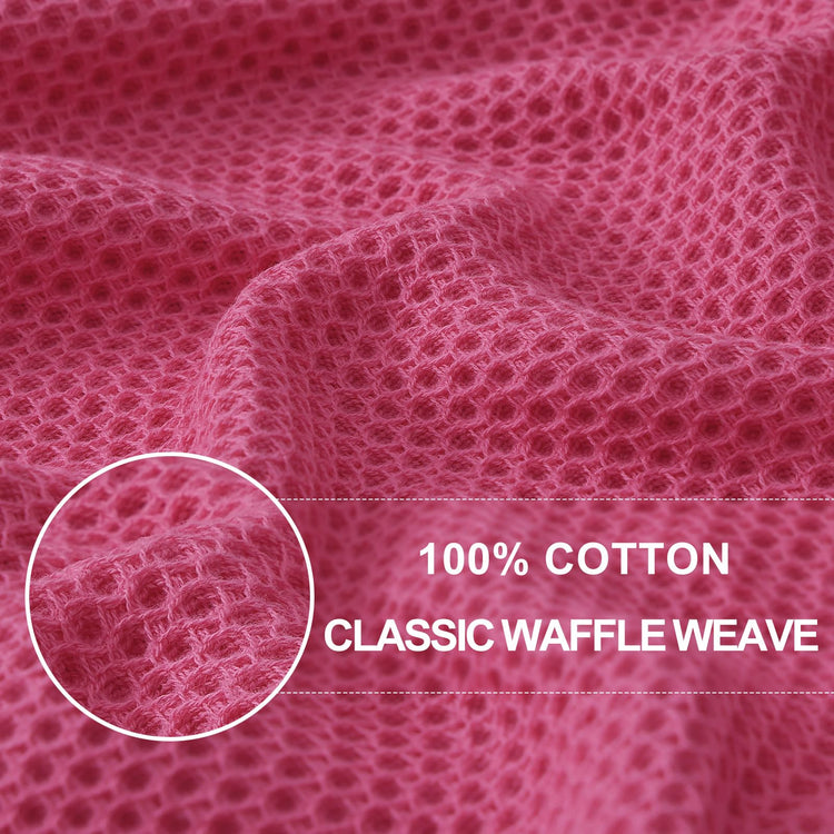 100% Cotton Waffle Weave Kitchen Dish Cloths 6 (6 Count)