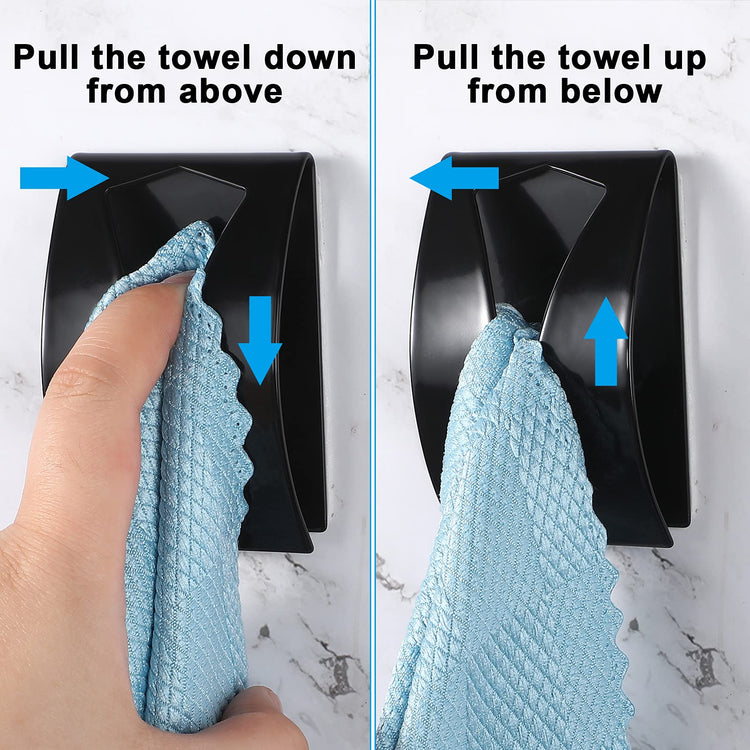 4 Pcs Self Adhesive Kitchen Towel Hook Holder