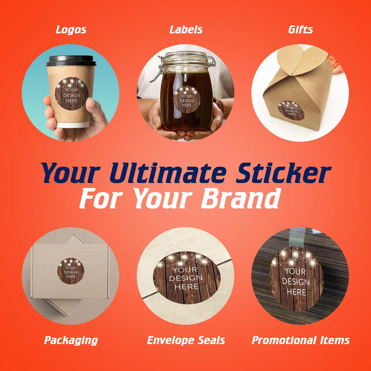 Custom Vinyl Stickers Your Image (100 Count)