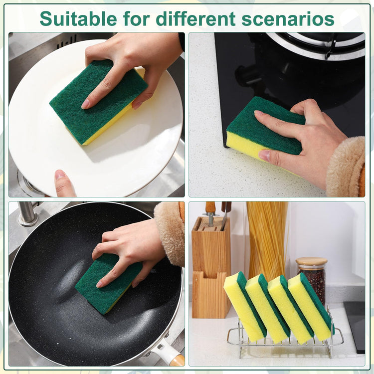 90Pack Individually Wrapped Sponges Uncompressed Kitchenware (19.2 Ounce)