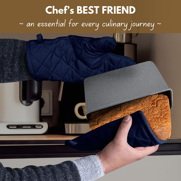 4 Piece Set 2 Oven Mitts & 2 Potholders (4 Count)