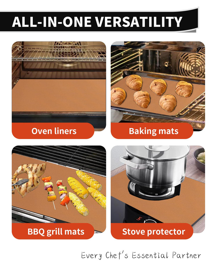 3 Pack Oven Liners for Bottom of Oven (3 Count)