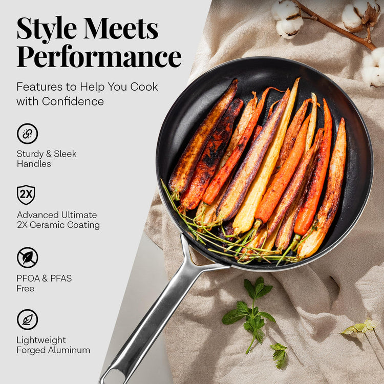 Modern 11 Pc Ceramic Cookware Set
