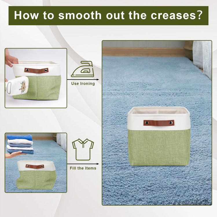 Storage Bins Large Fabric Storage Baskets for Shelves 3 Pack (3 Count)