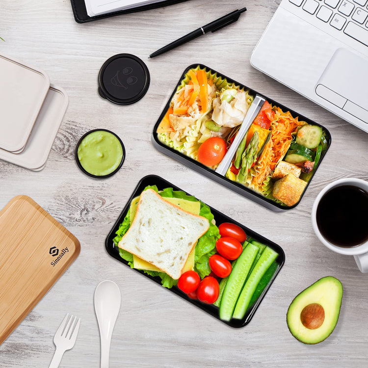 Bento Box Adult Lunch Box with Compartments for Women & Men