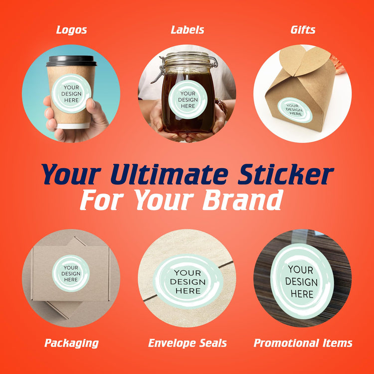 100 Custom Vinyl Stickers (100 Count)