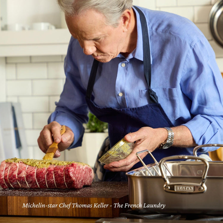 Provisions 14.5" Classic Clad Roaster with Stainless Steel Rack