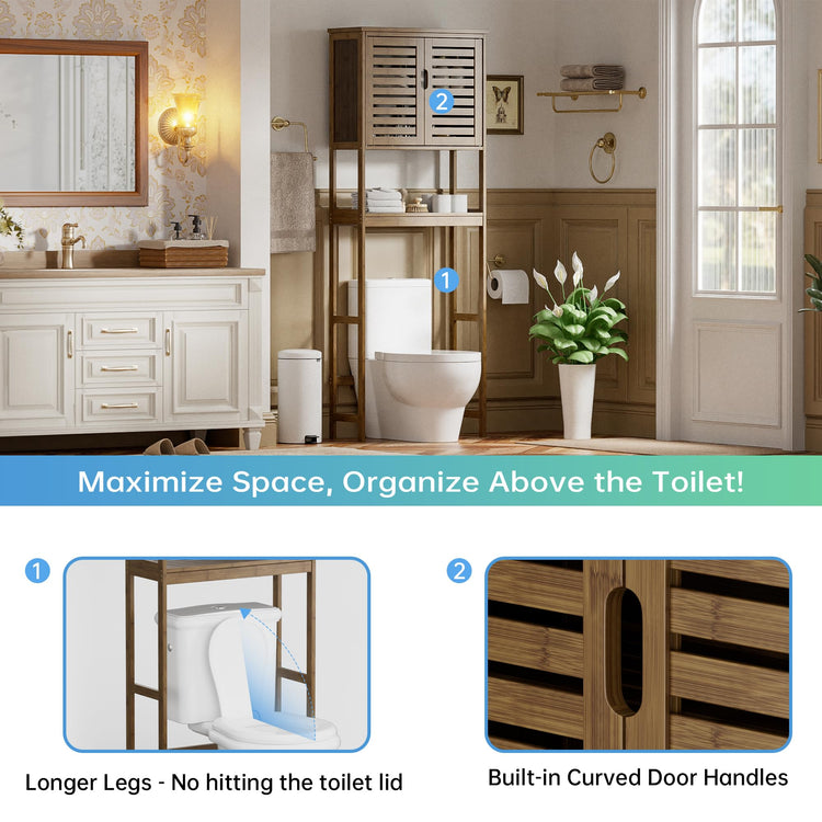 Bathroom Storage Shelf with Cabinet