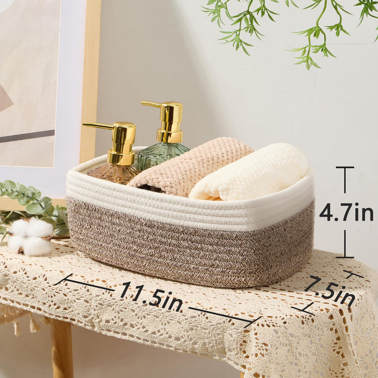 Small Storage Baskets for Organizing (3 Count)