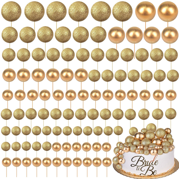 108 Pcs Balls Cake Topper
