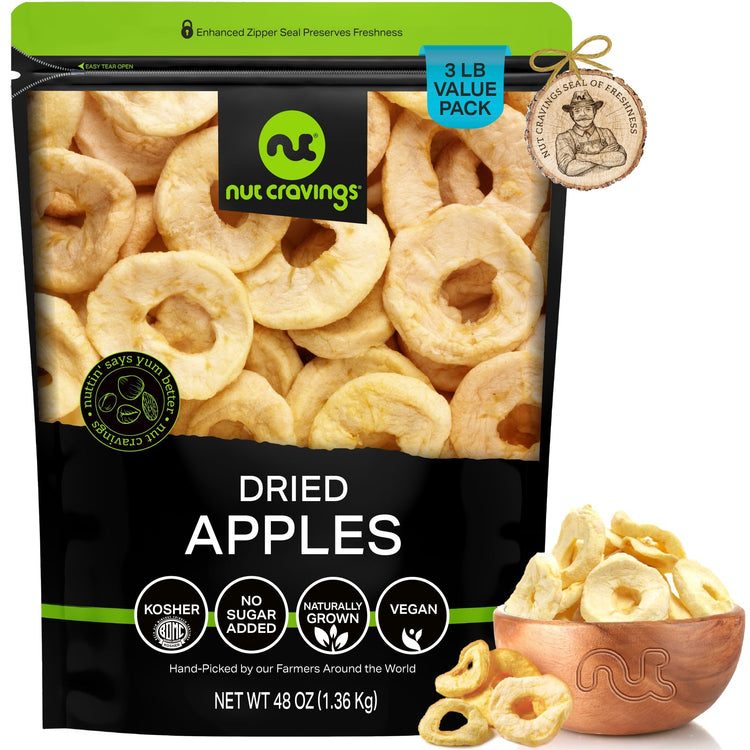 Dried Apple Rings Slices (48 Ounce)