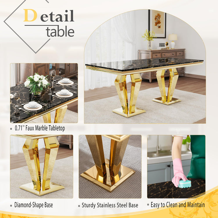 7 Piece Luxury Dining Room Set (7 Count)