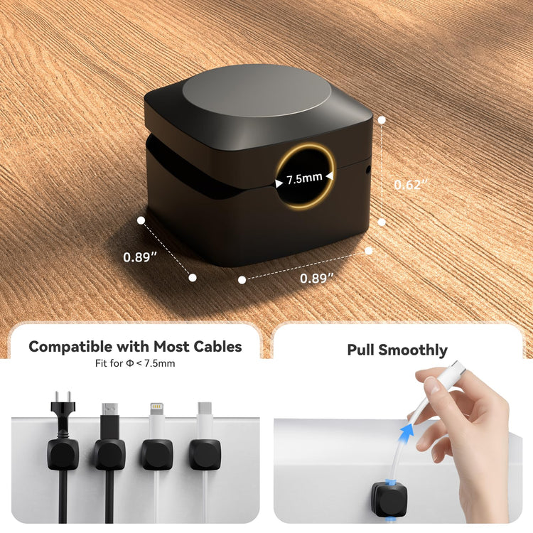 Rotatable Cord Organizer (8 Count)