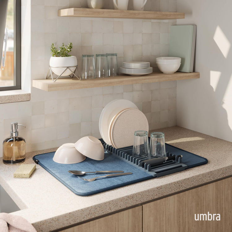Udry Dish Drying Rack with Mat