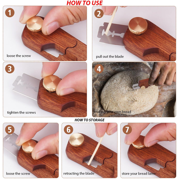 Bread Lame Sourdough Scorer Tool (10 Count)