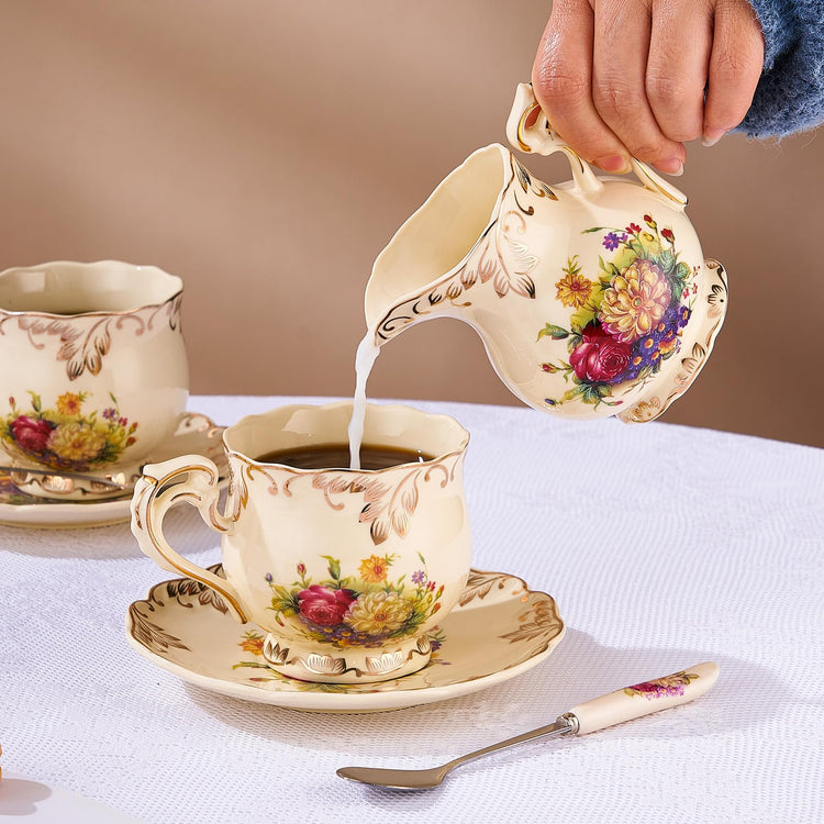 Ceramic Sugar and Creamer Set
