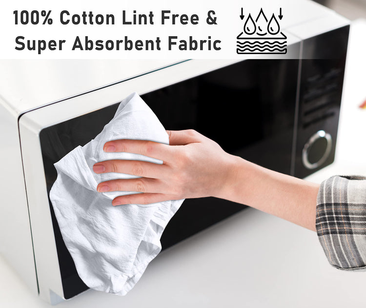 Flour Sack Towels 12 Pack 28”x28” (12 Count)
