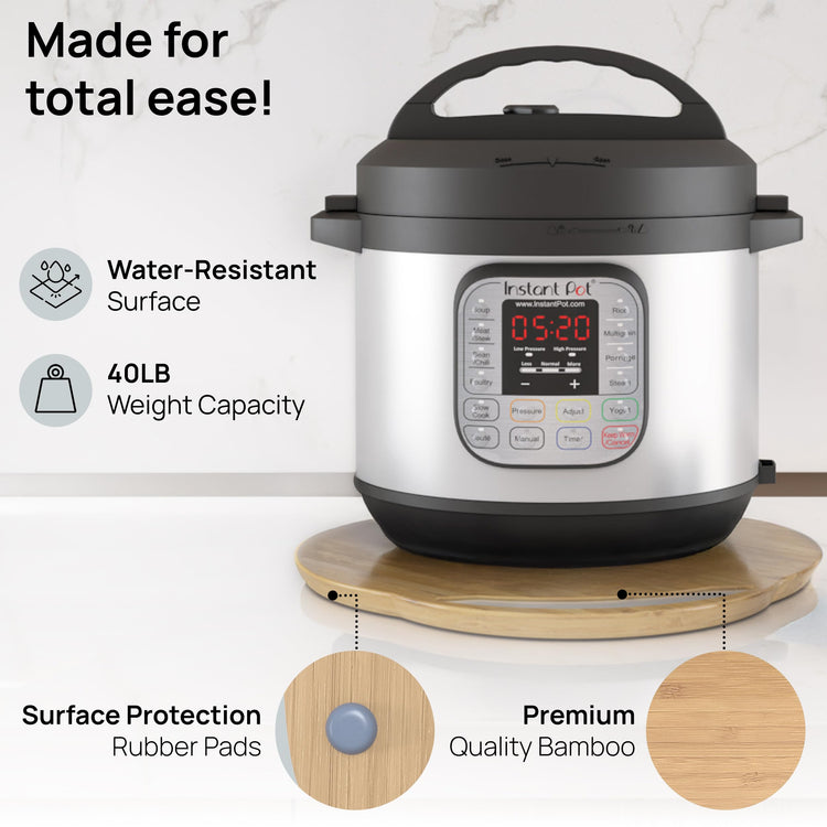 Elegant Round Sliding Tray for Your Pressure Cooker