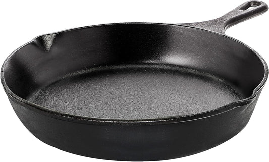 Utopia Kitchen Cast Iron Frying Pan 8 Inch, Cast Iron Chefs Pan, Pre Seasoned Skillet, Safe Grill Cookware for Indoor & Outdoor Use, Black - Nestoria
