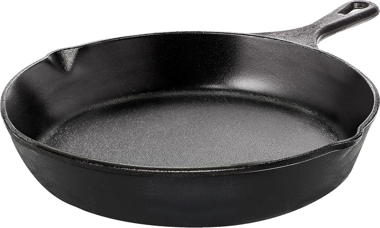 Utopia Kitchen Cast Iron Frying Pan 8 Inch, Cast Iron Chefs Pan, Pre Seasoned Skillet, Safe Grill Cookware for Indoor & Outdoor Use, Black - Nestoria