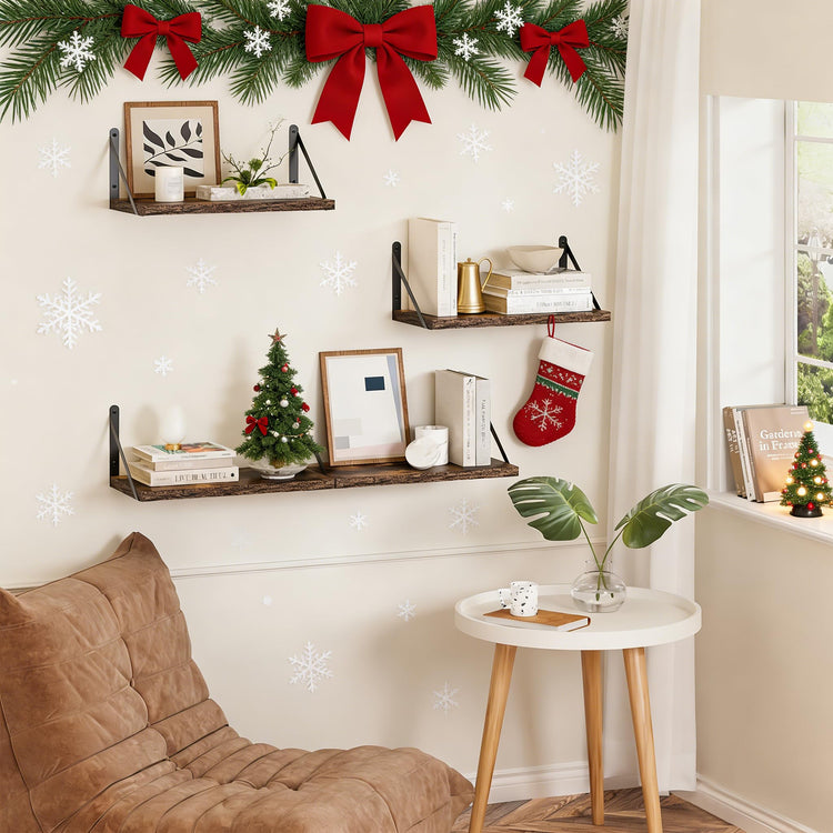 48 Inch Large Wall Bookshelves Set of 3 (3 Count)