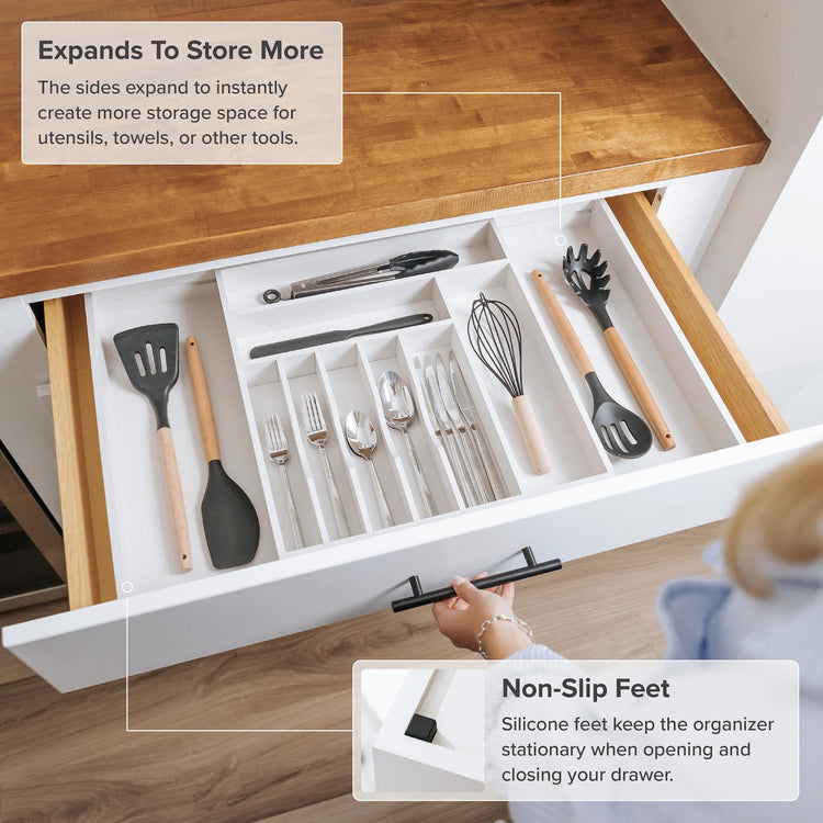 Silverware & Utensil Drawer Organizer