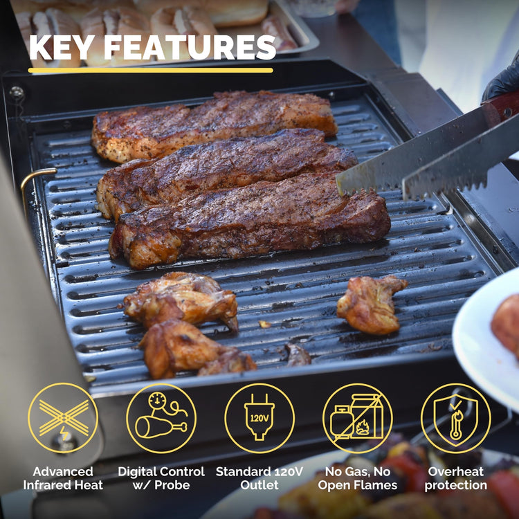Turbo E Sport Compact Electric Grill
