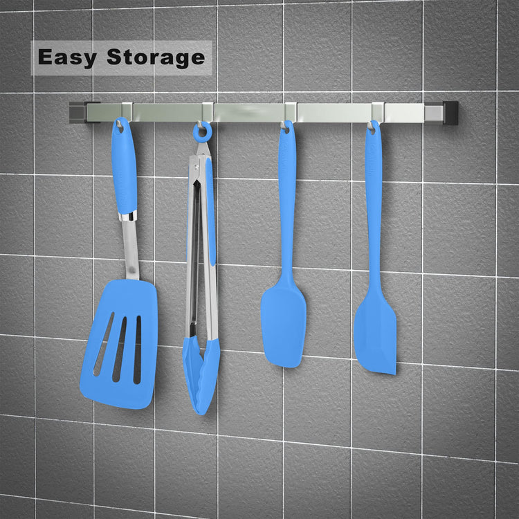 5 Piece Silicone Spatulas Set with Tongs