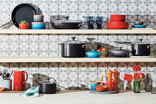 Le Creuset Toughened Nonstick PRO Cookware Set, 3 pc. (10" Fry Pan, 4.25 qt. Saute Pan with Lid)