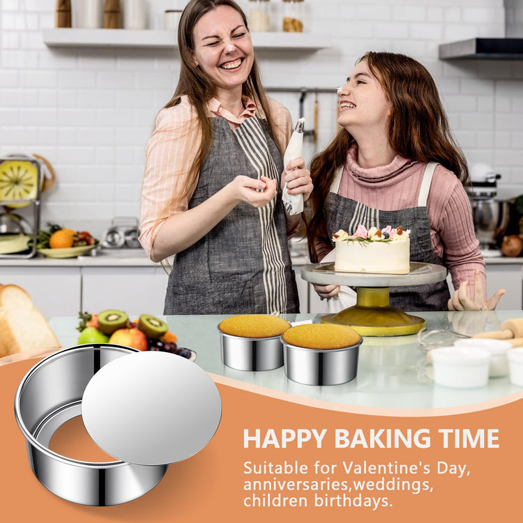 4 Inch Cake Pan Set of 4 (4 Count)