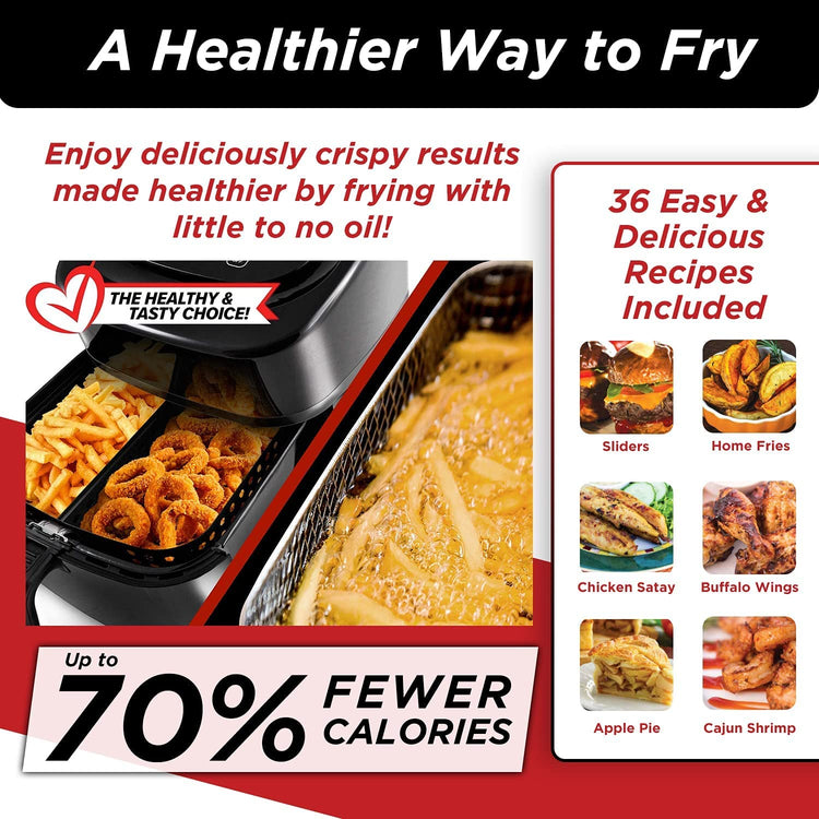 6 quart Brio Healthy Digital Air Fryer with One