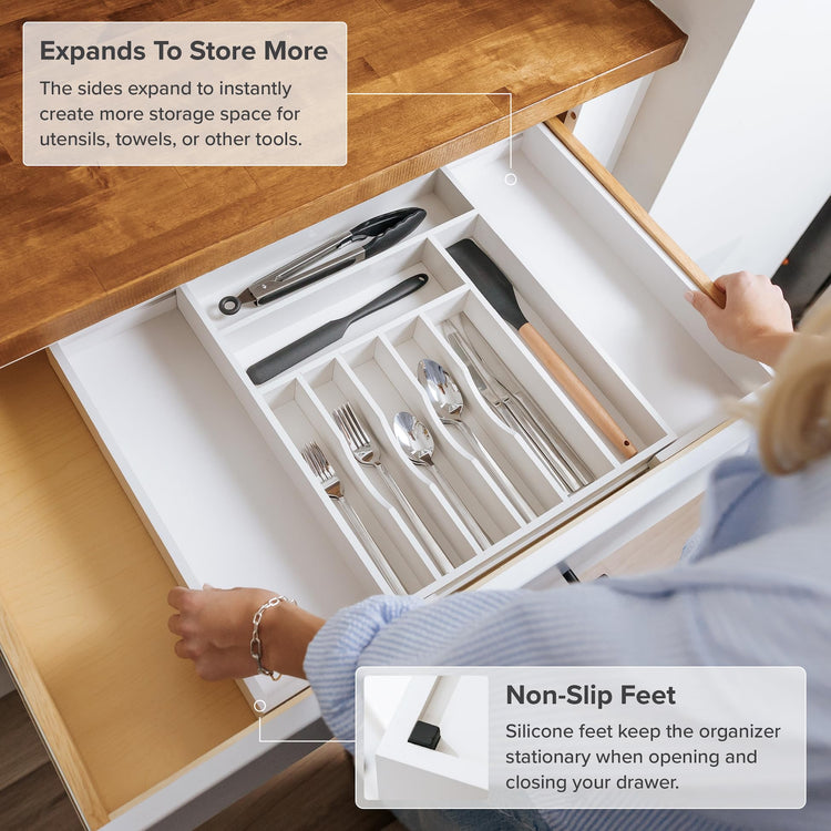 Silverware & Utensil Drawer Organizer