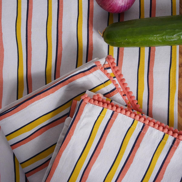 Printed Kitchen Dish Bar and Tea Towels Cotton (6 Count)