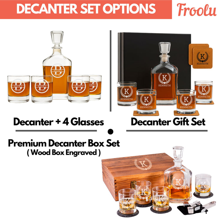 Personalized Whiskey Decanter Set