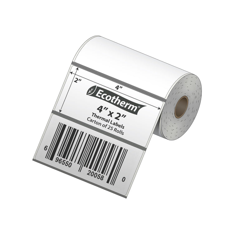 4" x 2" Mobile Printer Labels (7500 Count)