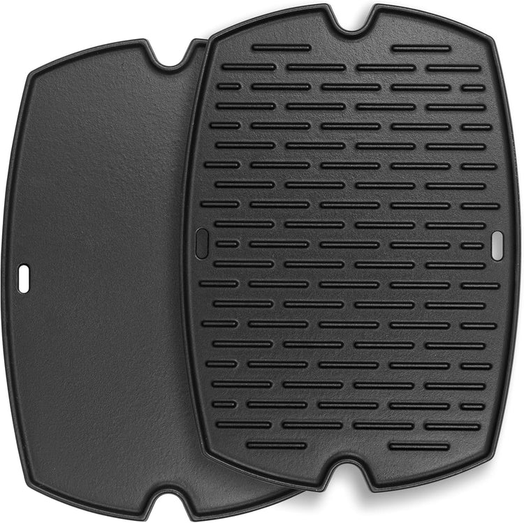 AJinTeby 7583 Cast Iron Griddle for Weber Q2000 Series, for Weber Q200 Q220 Q240 Q2000 Q2200 Q2400 Q2800 Gas Grills Accessories, Replaces for Webber 7645, for Webber Q2200 Grill Parts - Nestoria