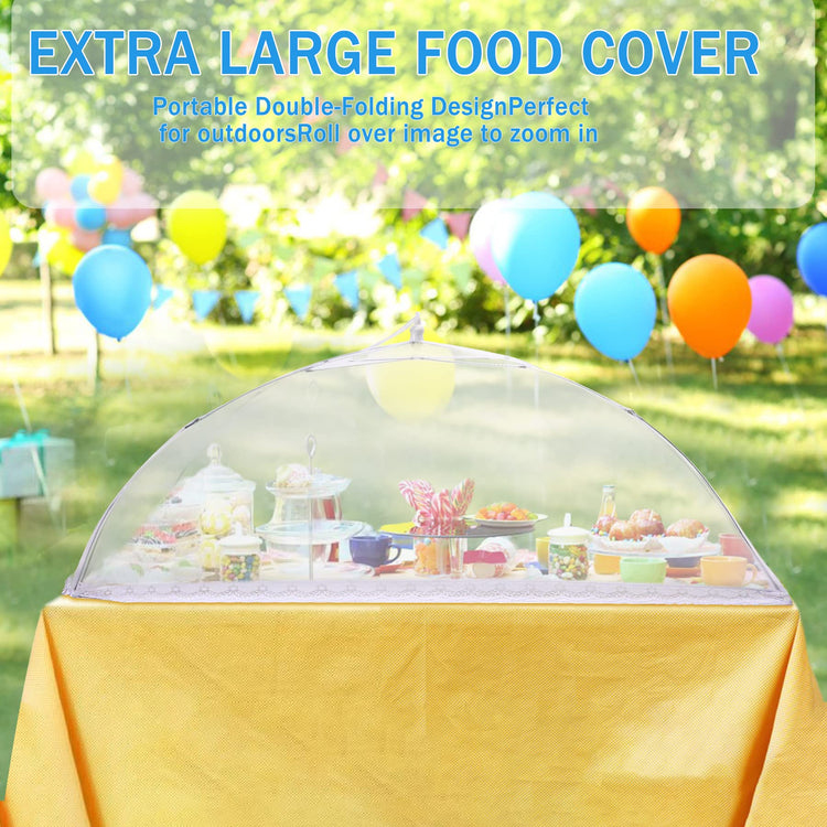 Extra Large Mesh Food Cover 4 Pcs Pop up Net