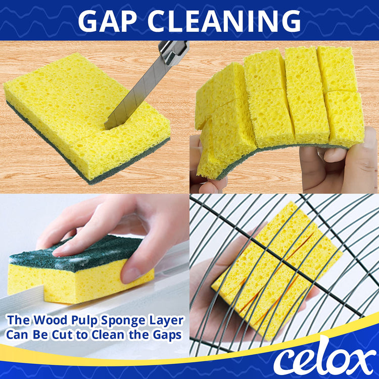 Sponges Kitchen Sponges for Dishes and Cleaning (12 Count)