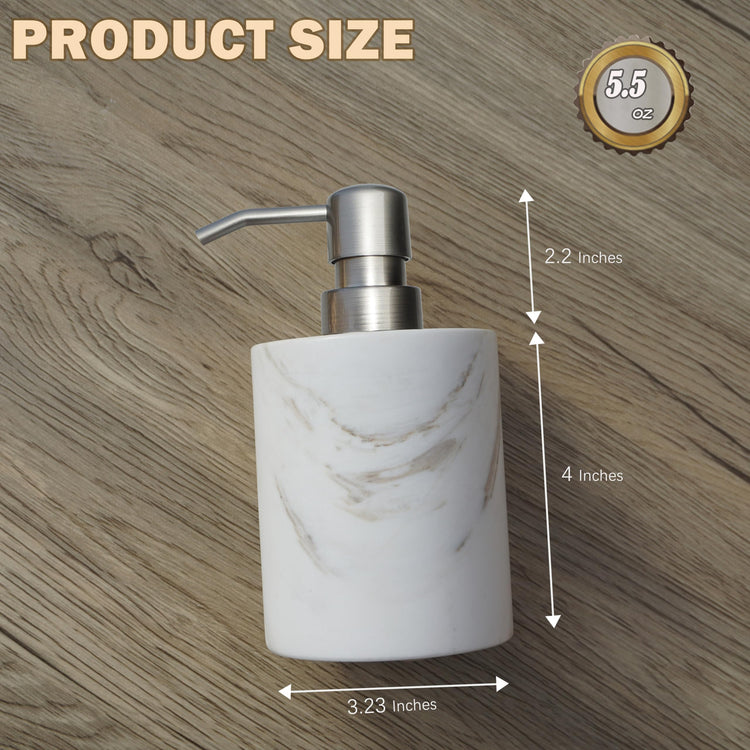 Marble Soap Dispenser (5.5 Fl Oz)