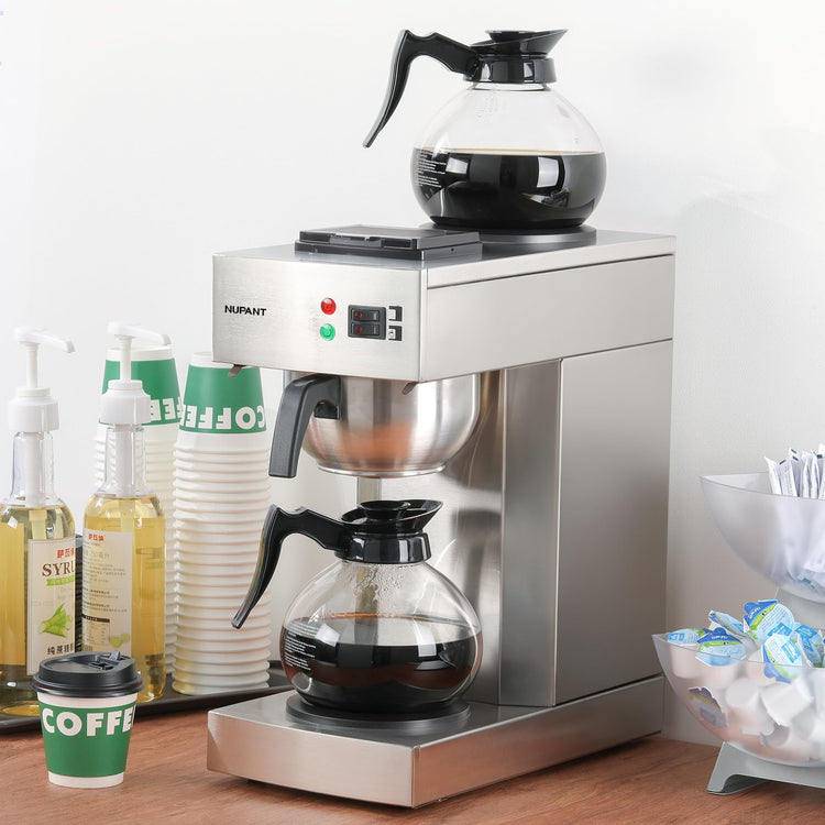 12 Cup Commercial Drip Coffee Maker 1.8L Pour Over Coffee Machines