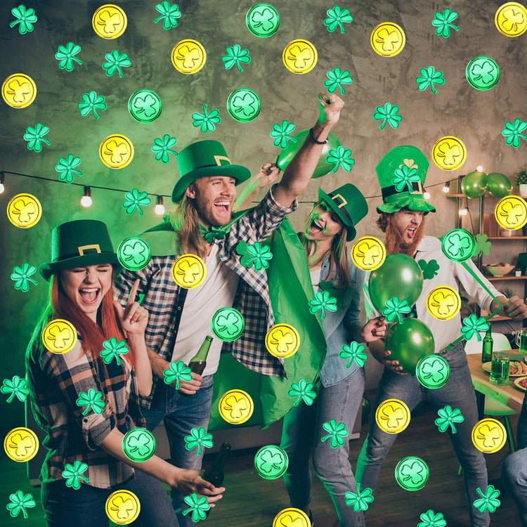 St. Patrick's Day Shamrock Confetti Table Centerpiece Decoration