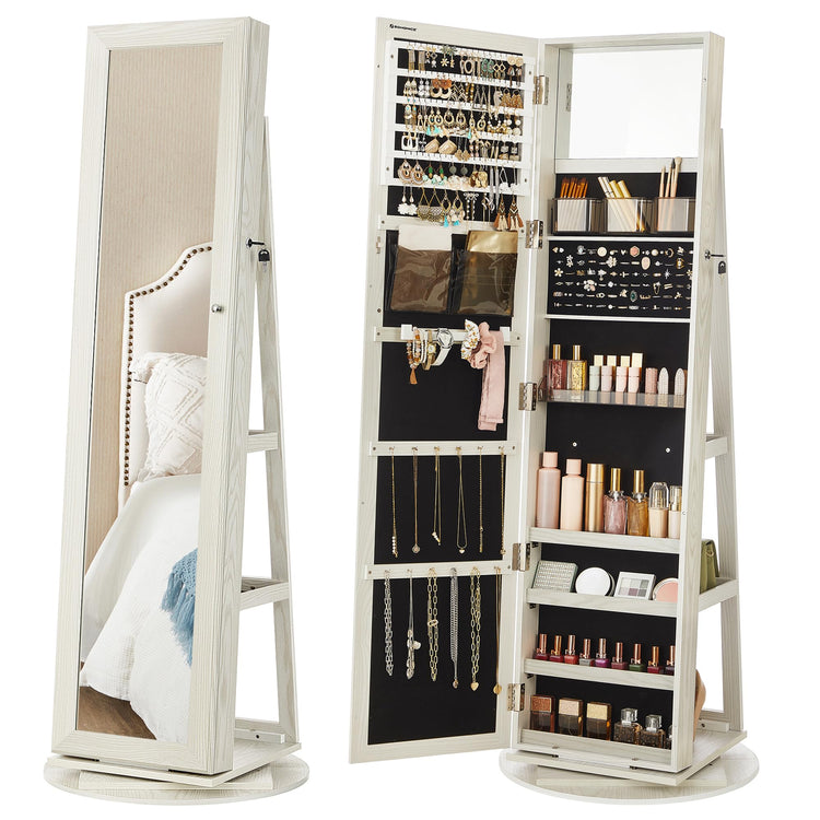 360° Swivel Jewelry Cabinet