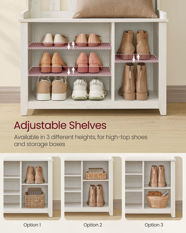 Hall Tree with Bench and Shoe Storage