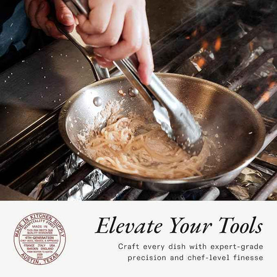 Made In Cookware – 7 Piece Stainless Steel Cookware Set – 5-Ply Stainless Clad – Includes Frying Pan, Saucepan, Saute Pan, Stock Pot – Professional Cookware – Crafted in Italy – Induction Compatible