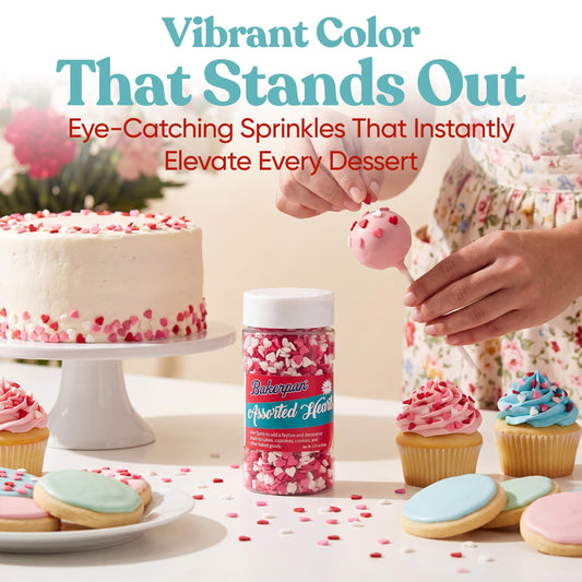 Valentines Sprinkles for Baking (5.77 Ounce)