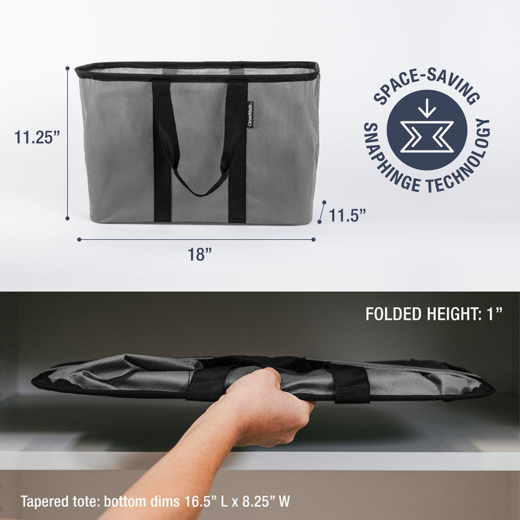 EcoBasket 30 Liter Reusable Tote Bag with Reinforced Bottom
